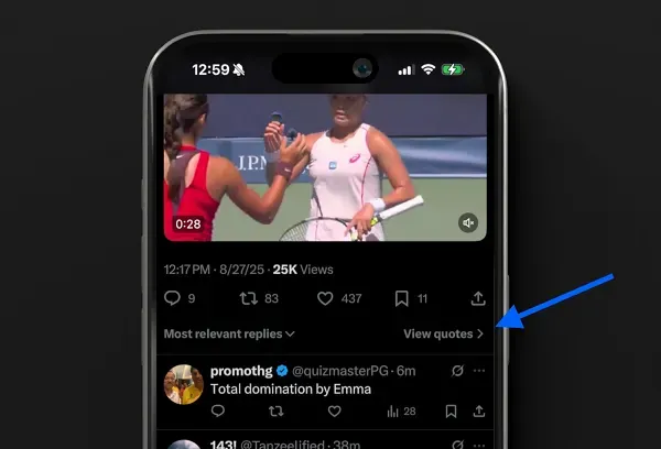 X Refreshes the “View Quotes” Experience